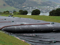 Pengolahan air via dewatering dengan geotube