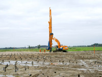 Proses pemasangan Prefabricated vertical drain