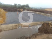 Pemasangan woven geotextile di daerah Riau Geotextile woven instalasi riau